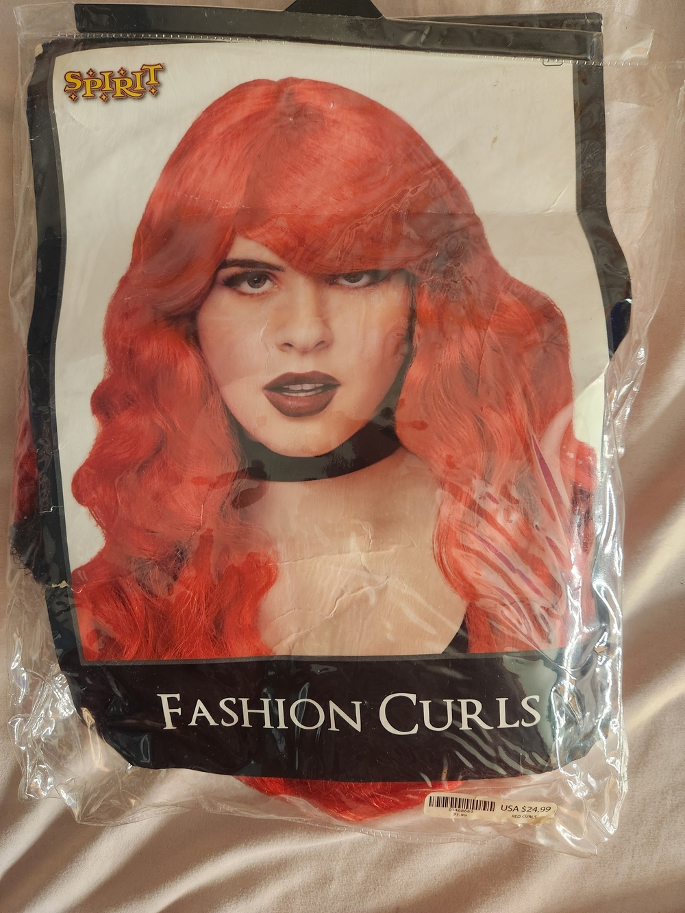 Spirit Fashion Curls Vibrant Red Long Wavy Women's Wig